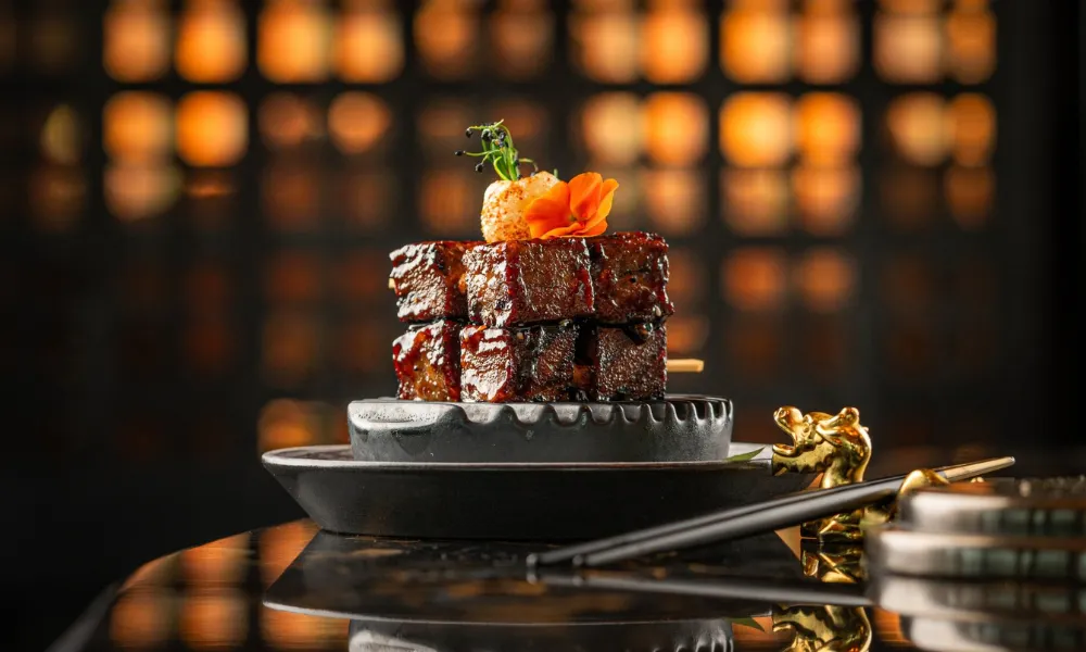 Tattu braised pork skewers