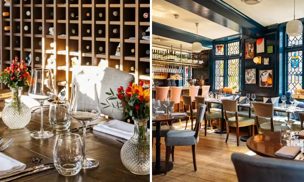 Pub dining room and table decor