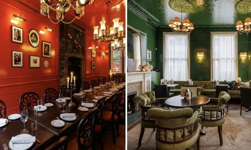 The private dining room and dining room