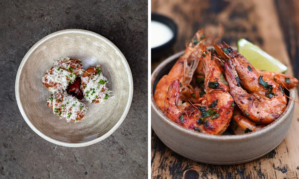 prawns at iberico world tapas