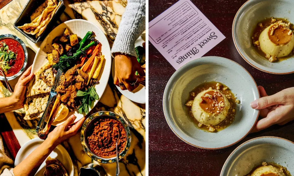colourful dishes at dishoom