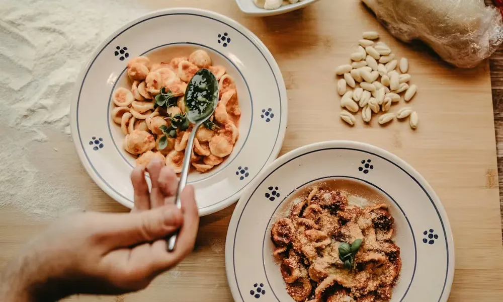 pasta dishes at grazie