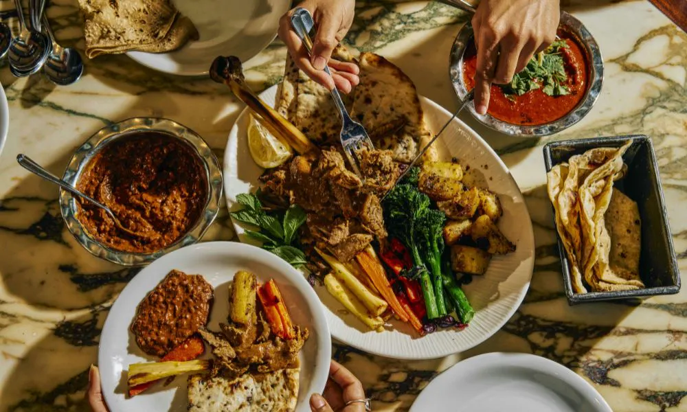 sharing feast at dishoom