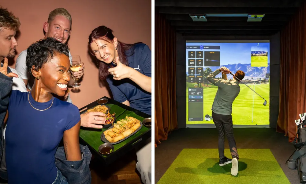 golfing at pitch