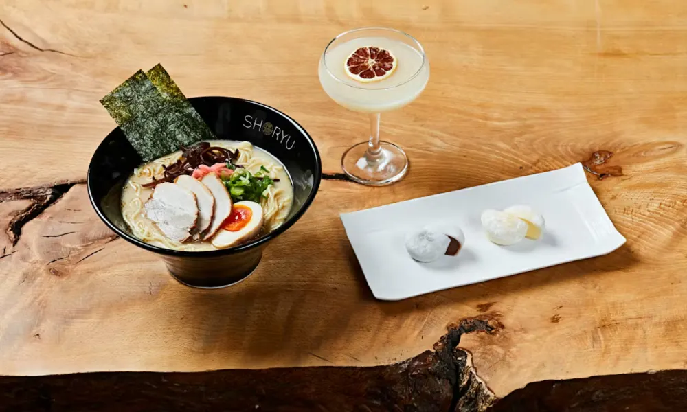 ramen bowl at shoryu ramen