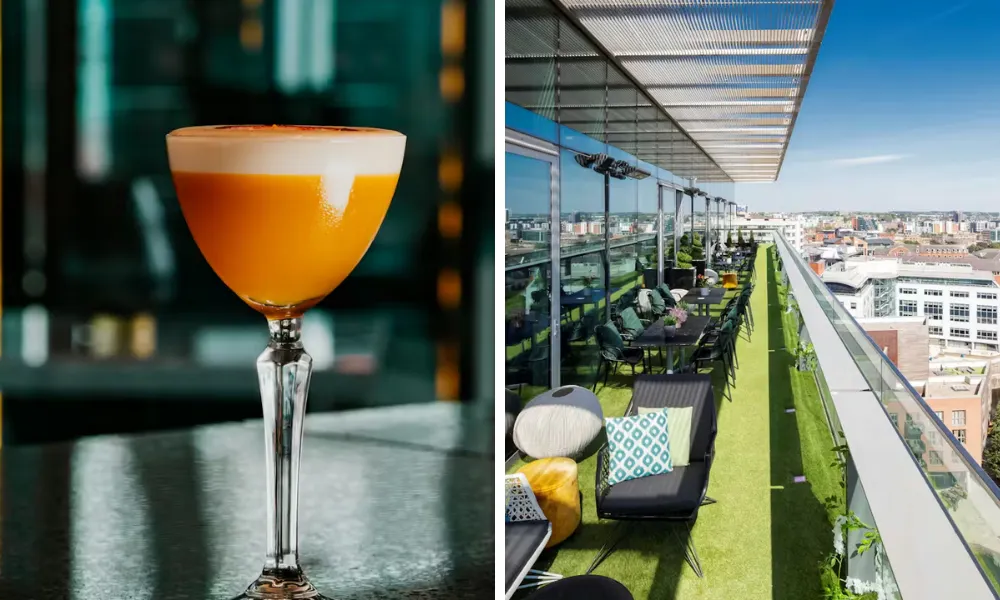 view from sky lounge balcony