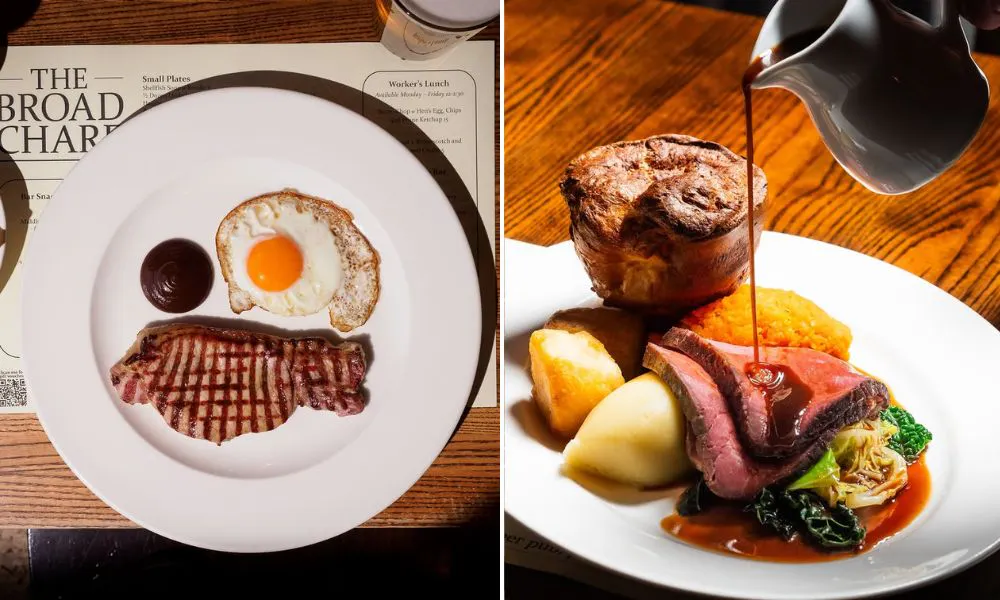 English breakfast and sunday roast