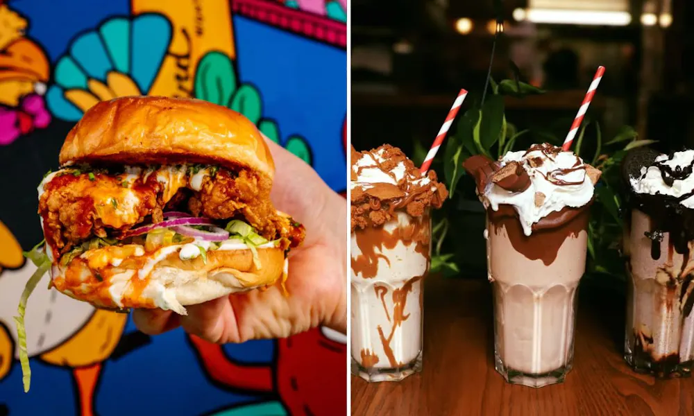 Burgers and milkshakes