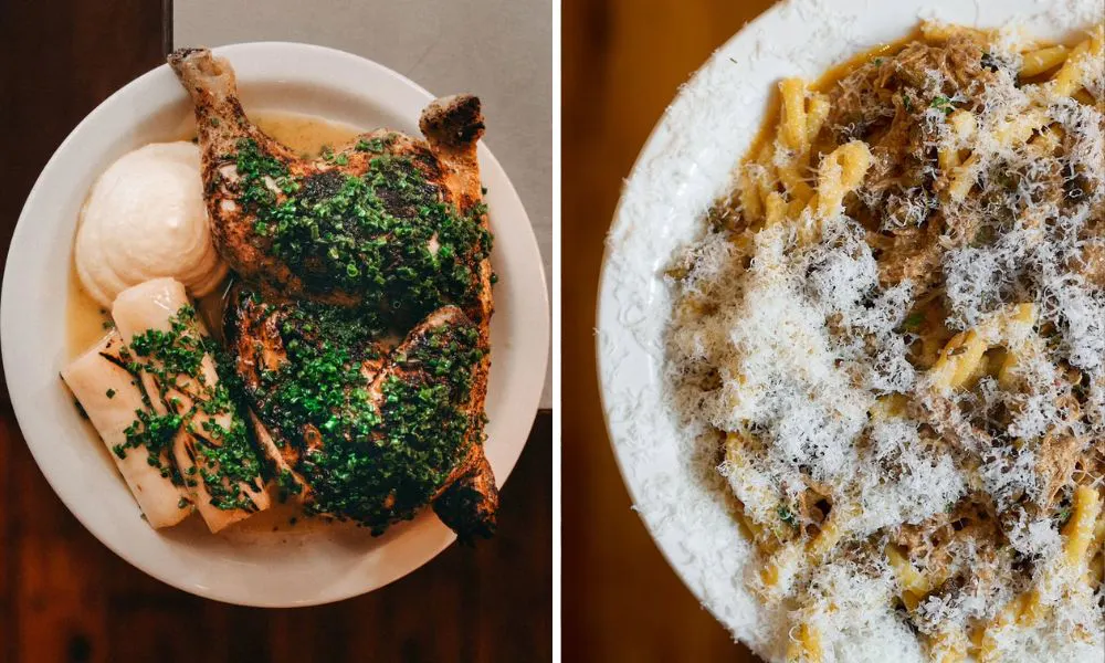 Chicken and pasta dishes