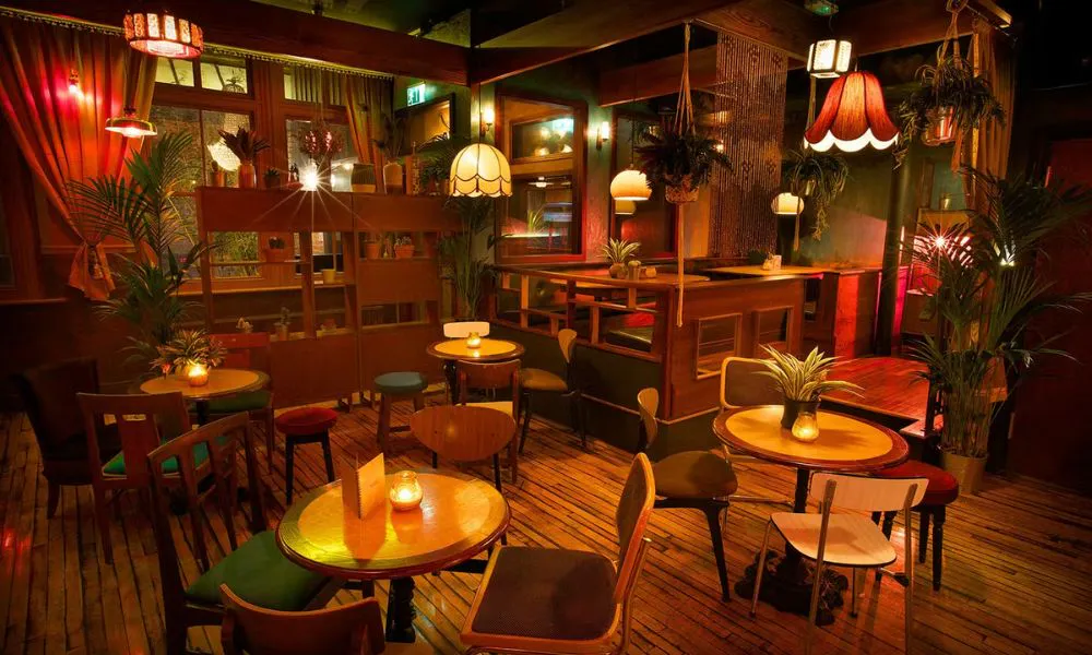 Red and orange interiors