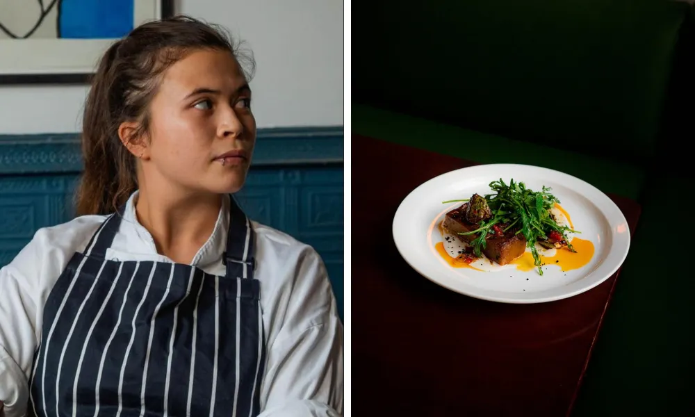 Hausu dishes including plate with rocket