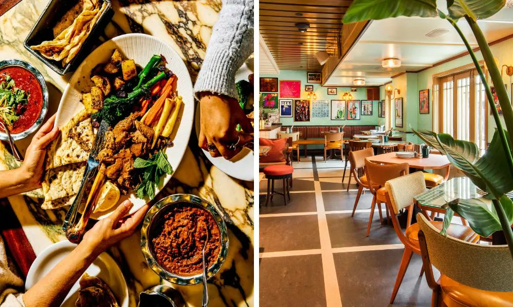 an Indian sharing plate and relaxed, cafe-style interiors