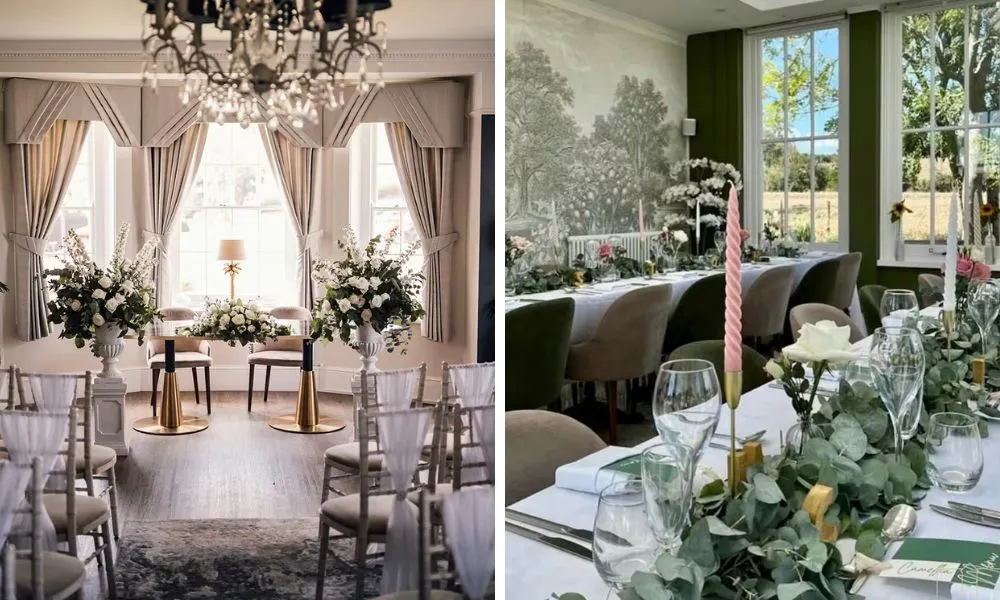 elegant interiors at Downham Hall