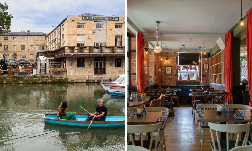 punters going by a riverside pub and private function room
