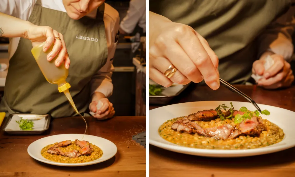plating arroz campero