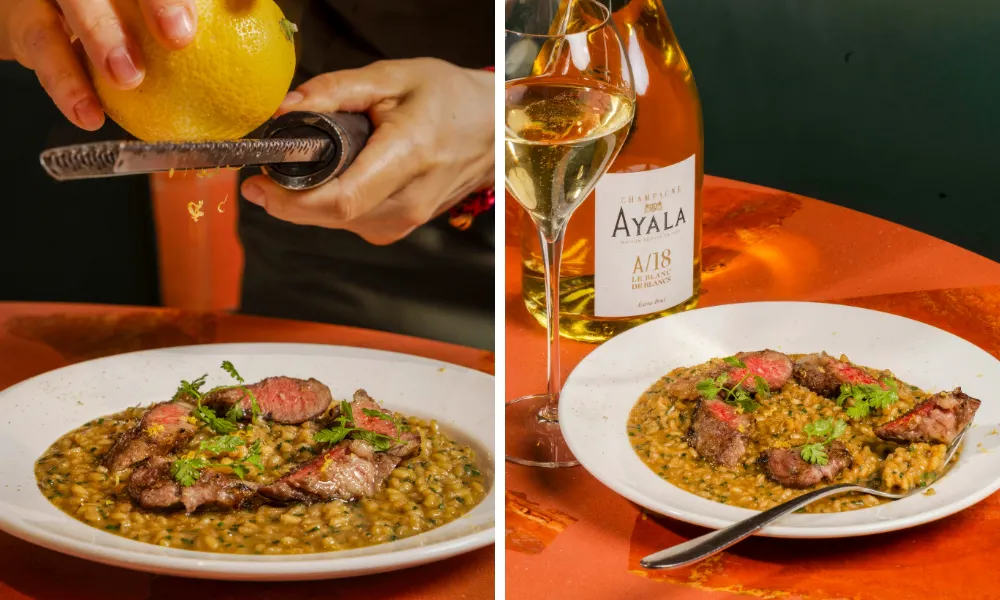 Arroz Campero with lemon zest