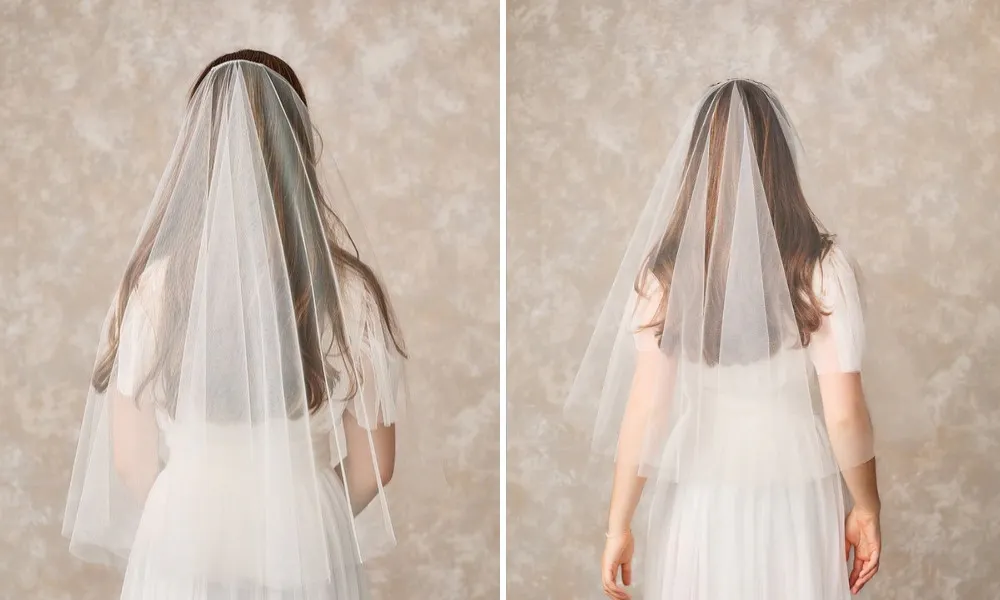 Elbow length veils