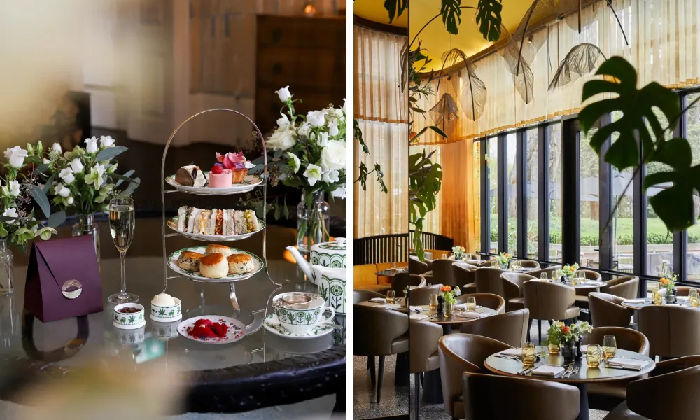 charlotte tilbury afternoon tea at the grove