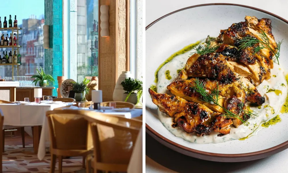 chicken and med style restaurant