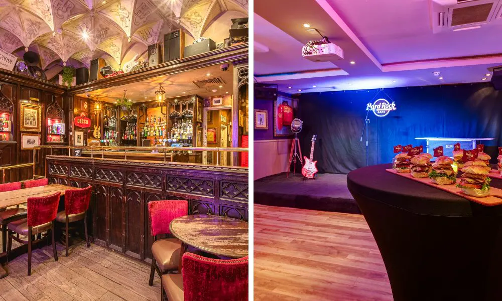 music-inspired interiors at Hard Rock Cafe
