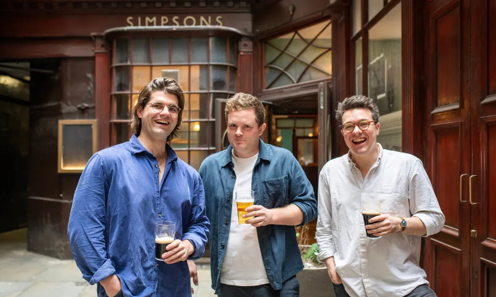 cloth founders outside simpsons tavern
