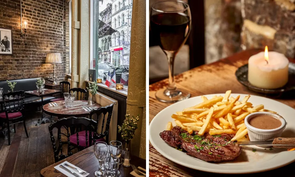 le garrick steak frites