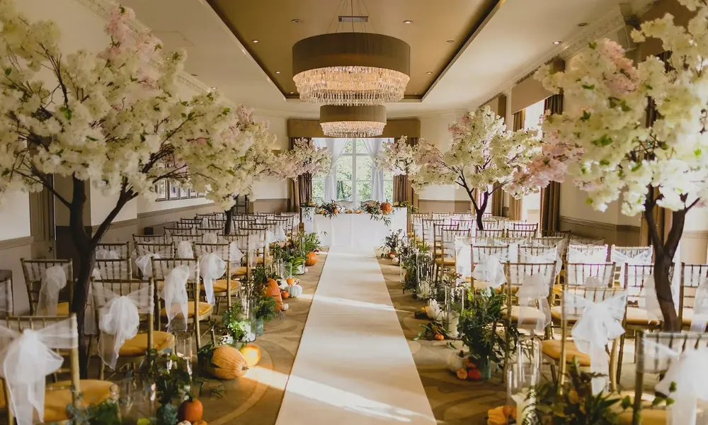 Ceremony set up at The Mansion in leeds