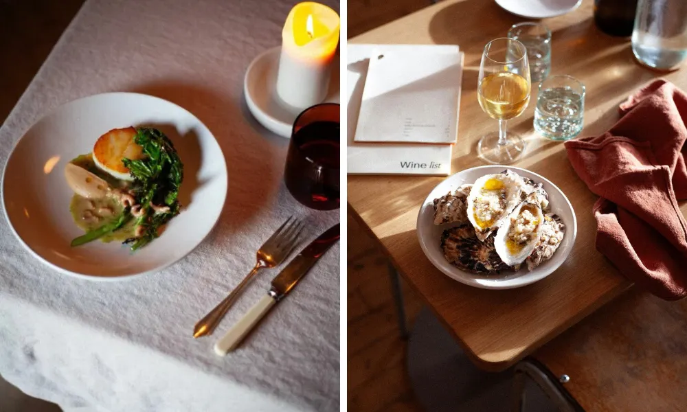 small plates and oysters at montrose