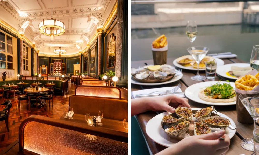 Hawksmoor st pancras and gratin oysters