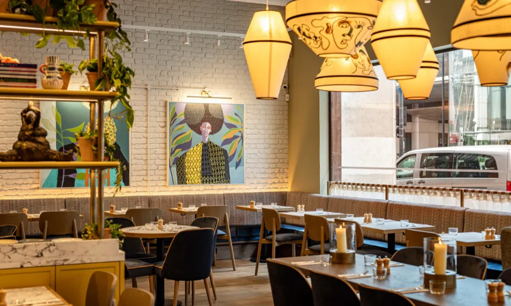 Colourful arty interiors at Mildreds Victoria