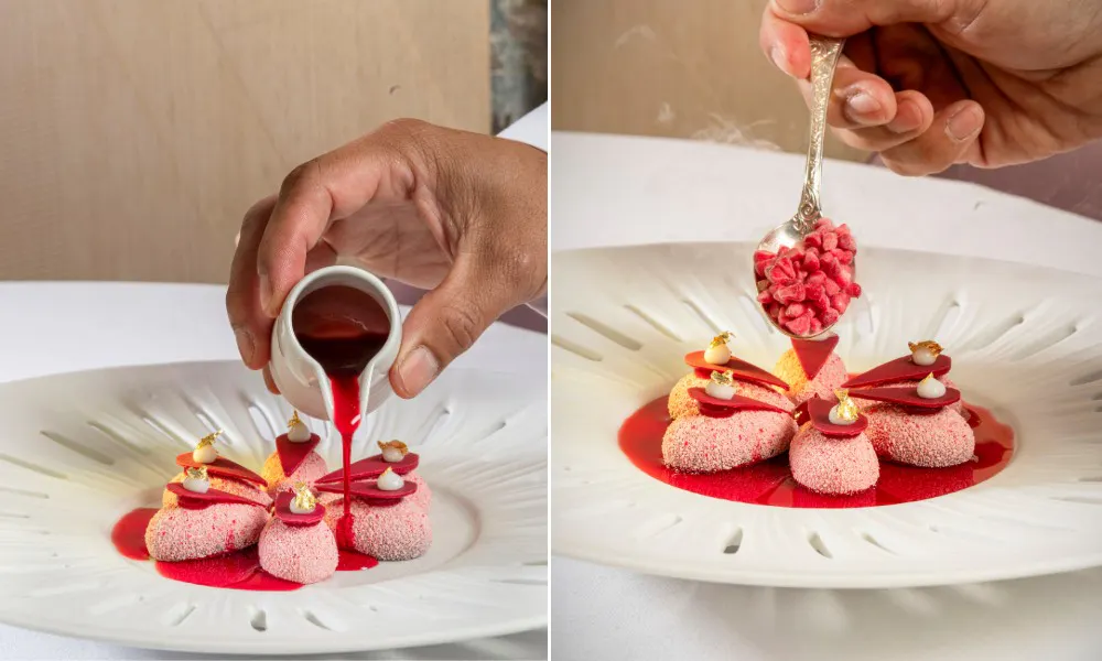 Kim's raspberry and chocolate dessert