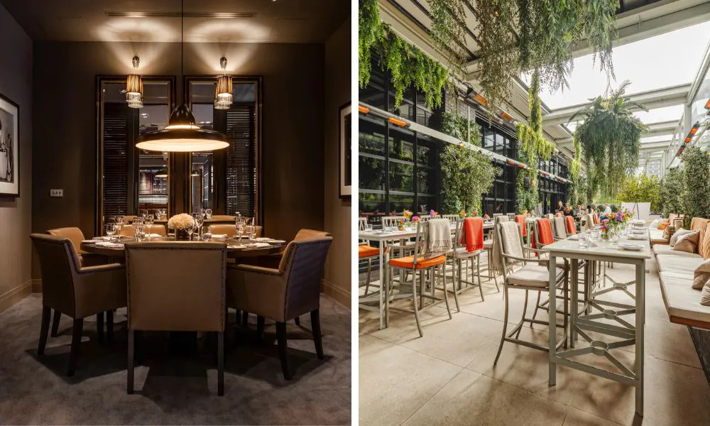 private dining spaces at Dakota Manchester Airport