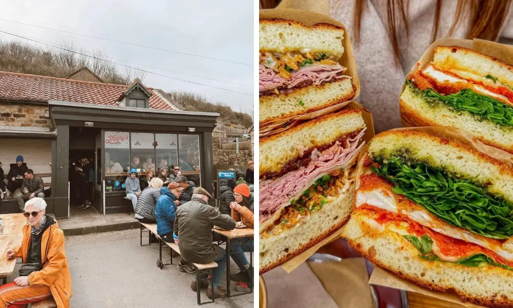 Coastal sandwich shop with outdoor seating