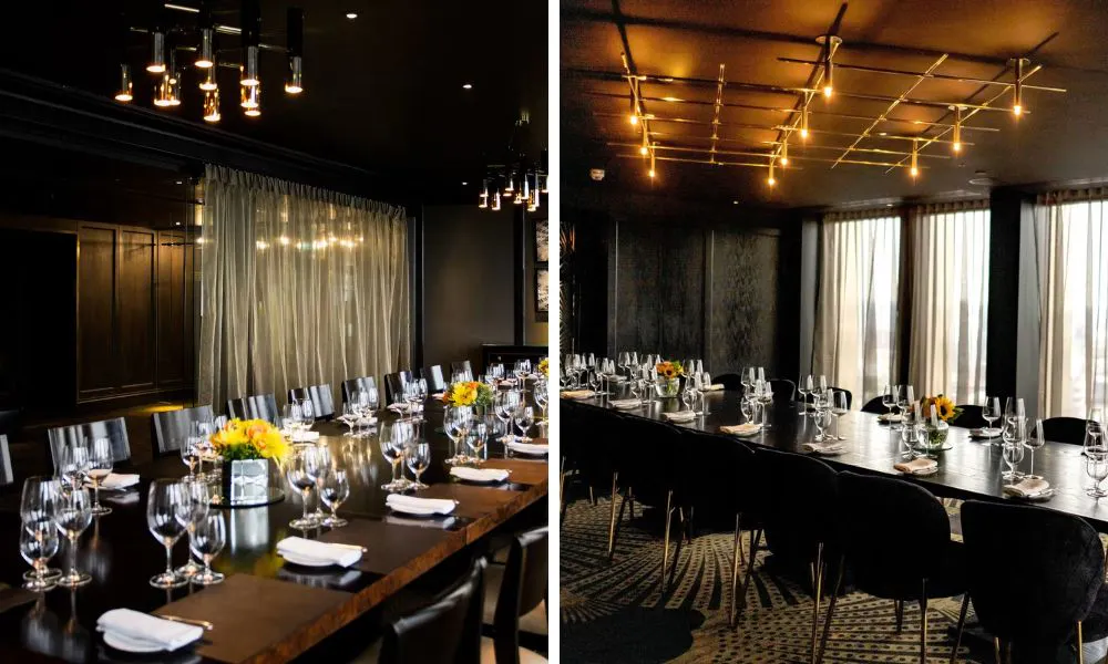 private dining rooms in city social