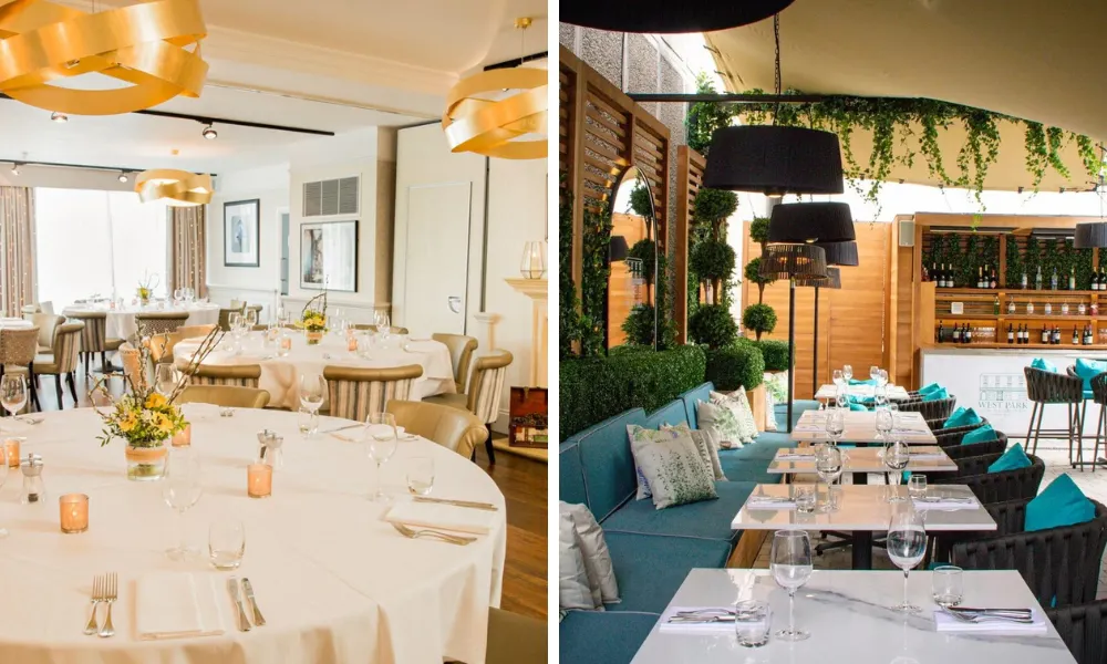 private spaces and dining room at west park hotel