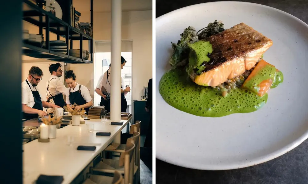 open kitchen at little chartroom