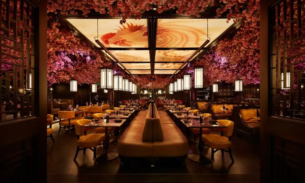 main dining room at tattu