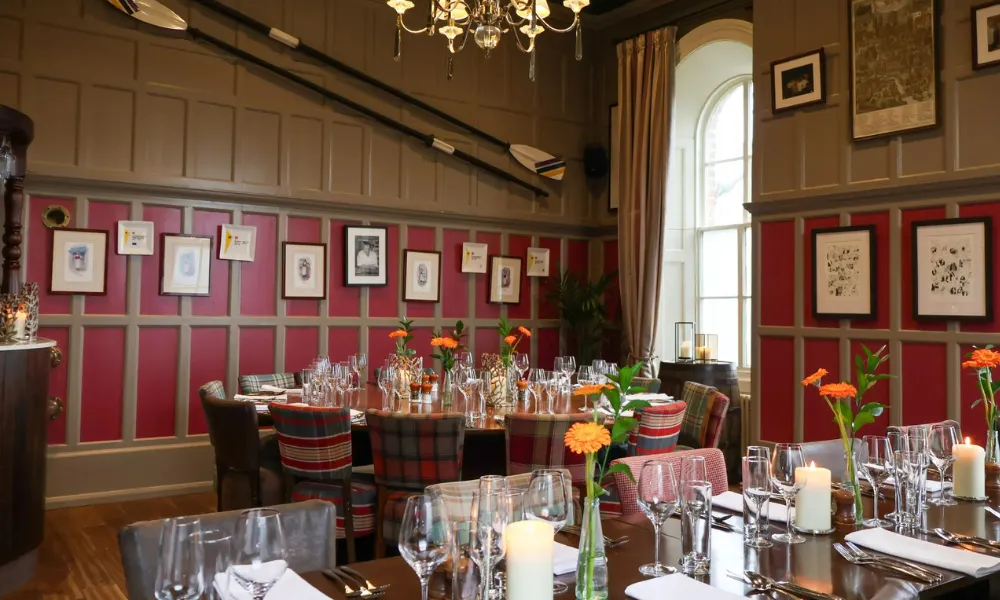 private dining room with two tables 