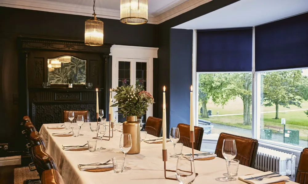 Private dining room with a view