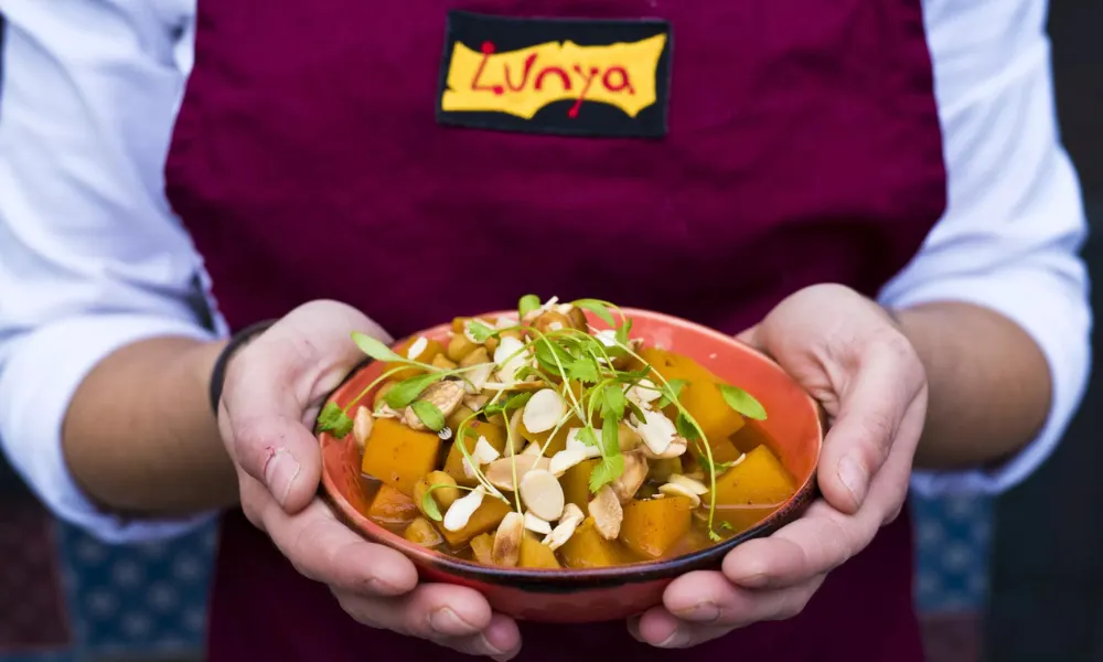 veggie dish at lunya