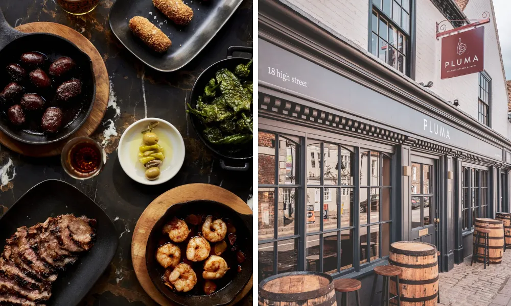 spanish tapas dishes at pluma