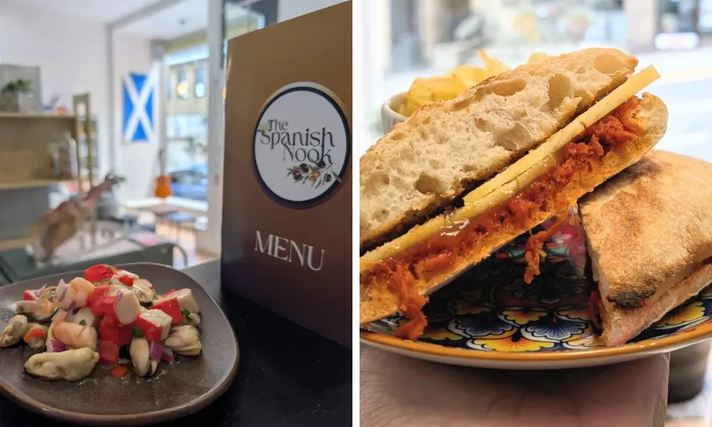 spanish sandwiches at the spanish nook