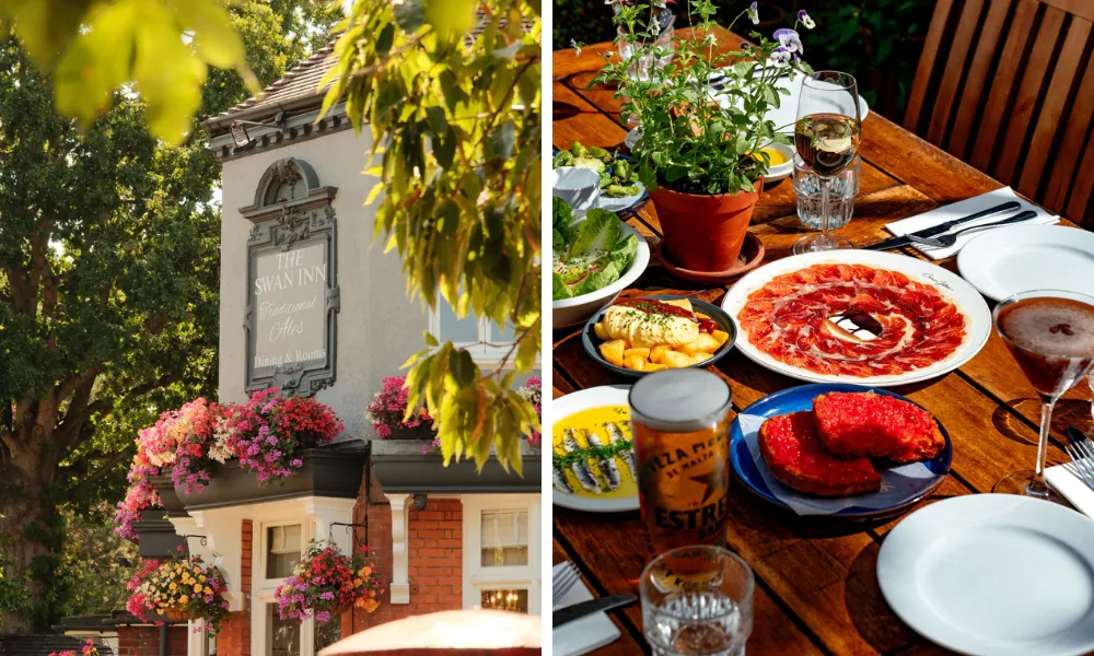jamon and tapas at the swan inn