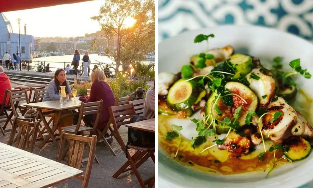 tapas at the olive shed on the terrace