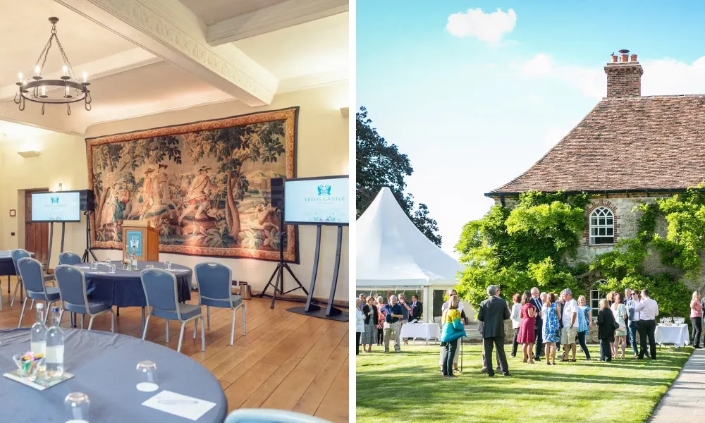 cabaret conference set up and summer party