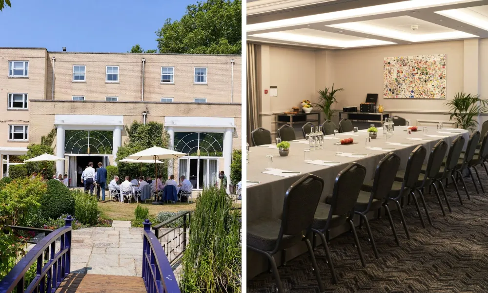 Outdoor table at sopwell house