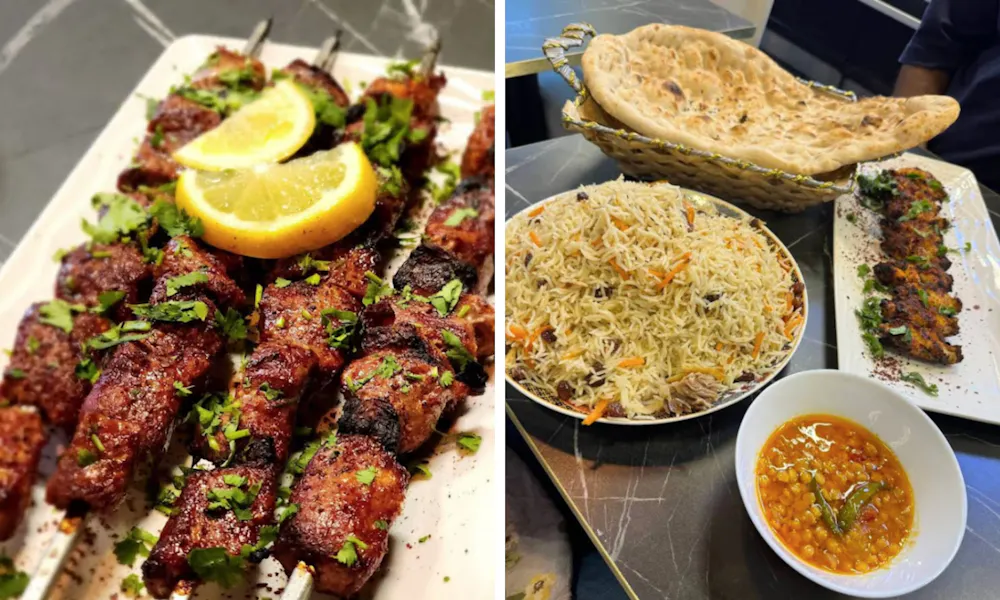 kebabs at afghan grill