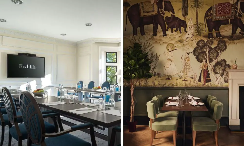 Meeting rooms and restaurant at Foxhills
