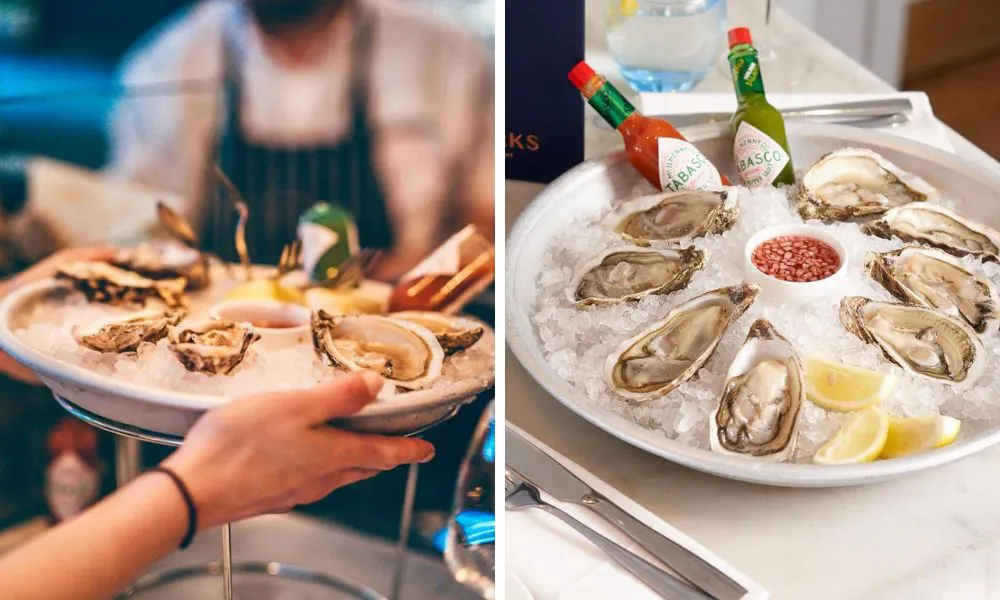 platters of oysters from fishworks