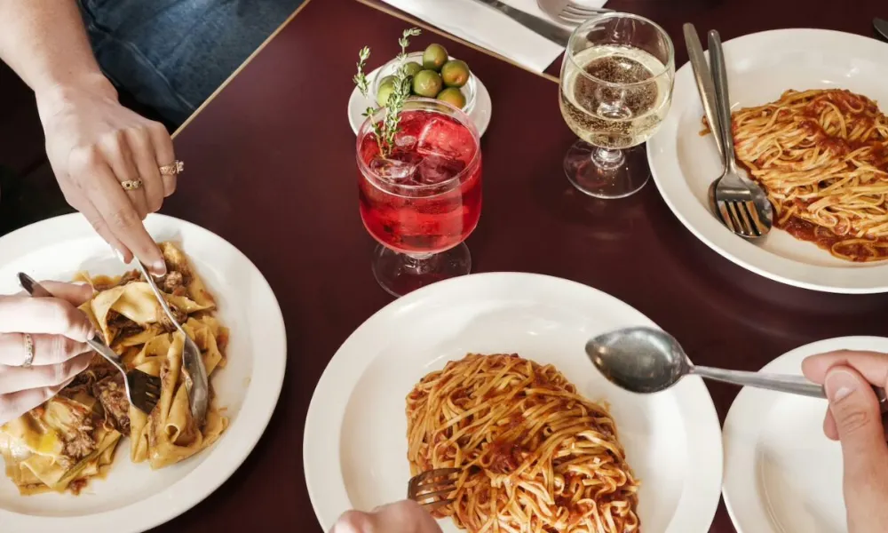 pastas and cocktails at Padella